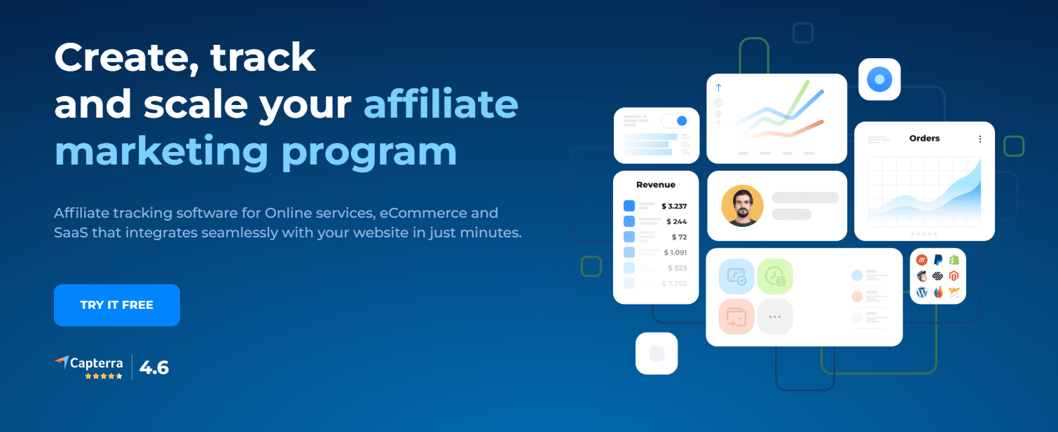 Tapfiliate is an excellent tool for tracking affiliate marketing performance