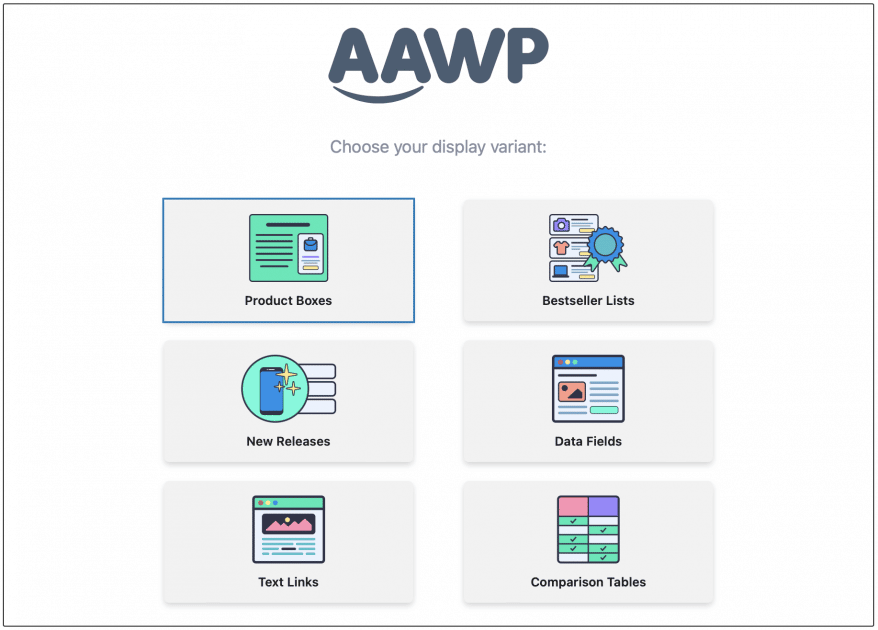 Insert Product Boxes via AAWP Gutenberg Block