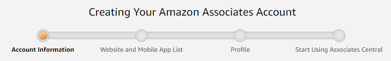 step 1 creating your amazon associates account